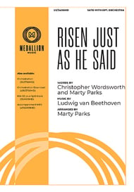 Risen Just as He Said SATB choral sheet music cover Thumbnail